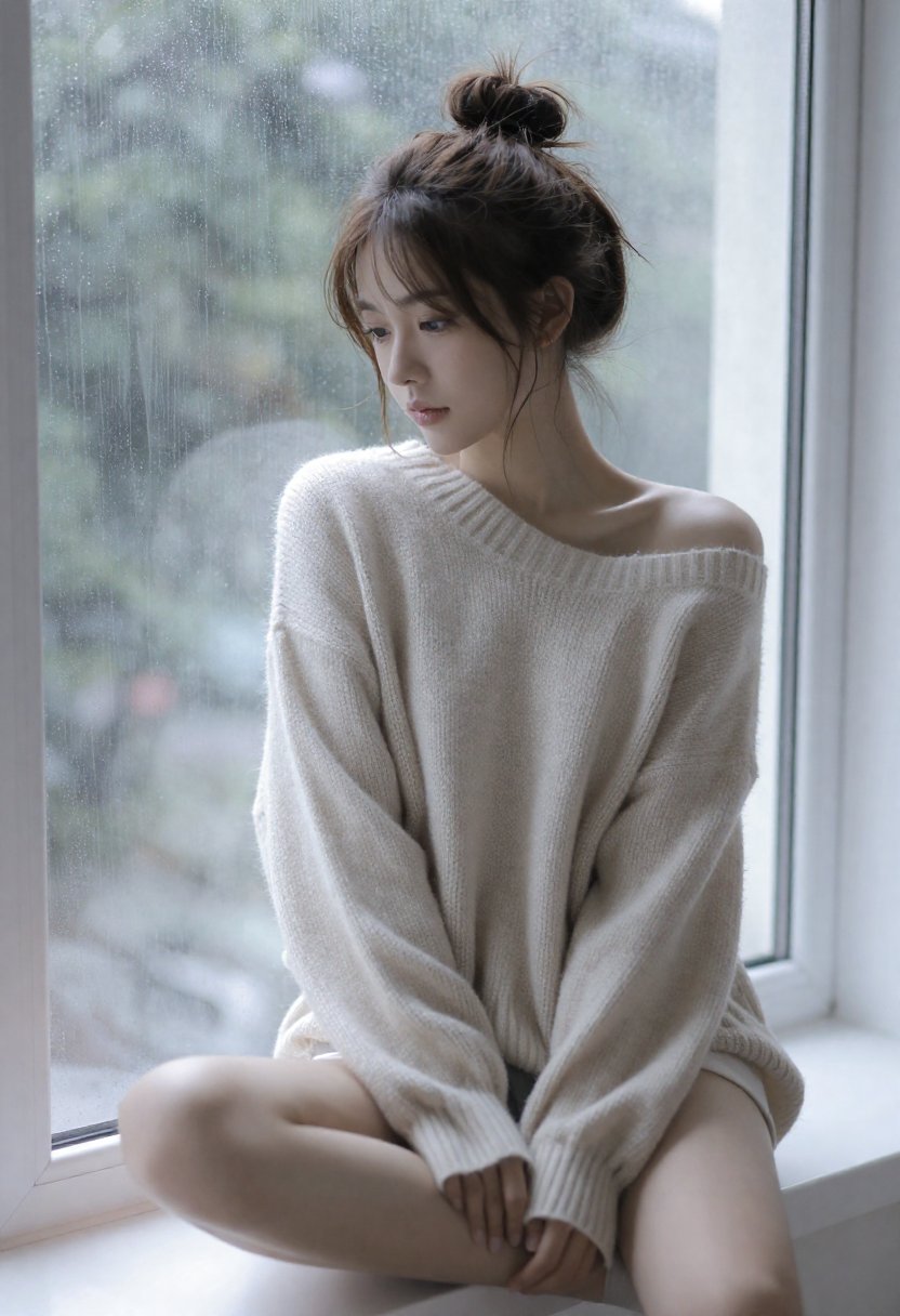 Rain Window, Oversized Sweater